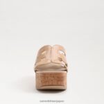 jp Sam Edelman 女性 開発プラットフォームサンダル ベージュ ブラッシュ パテント 4NFV0P549 履物 - Image 3