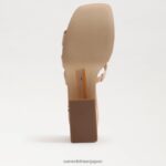jp Sam Edelman 女性 開発プラットフォームサンダル ベージュ ブラッシュ パテント 4NFV0P549 履物 - Image 6