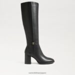 jp Sam Edelman 女性 elsy ニーハイブーツ 黒い革 4NFV0P798 履物 - Image 2