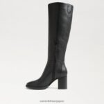 jp Sam Edelman 女性 elsy ニーハイブーツ 黒い革 4NFV0P798 履物 - Image 4