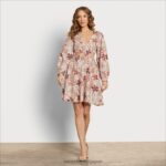 jp Sam Edelman 女性 emely ミニ花柄ドレス 花柄 4NFV0P1117 衣服