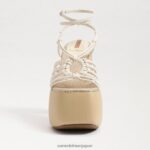 jp Sam Edelman 女性 GIA プラットフォームヒール モダンなアイボリー 4NFV0P698 履物 - Image 3