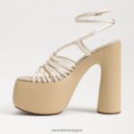 jp Sam Edelman 女性 GIA プラットフォームヒール モダンなアイボリー 4NFV0P698 履物 - Image 4