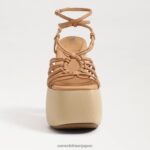 jp Sam Edelman 女性 GIA プラットフォームヒール 天然砂 4NFV0P699 履物 - Image 3