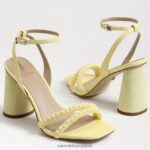 jp Sam Edelman 女性 KIA ビーズブロックヒールサンダル バターイエロー 4NFV0P489 履物 - Image 7