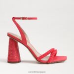 jp Sam Edelman 女性 KIA ビーズブロックヒールサンダル バロスピンク 4NFV0P487 履物 - Image 2
