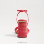 jp Sam Edelman 女性 KIA ビーズブロックヒールサンダル バロスピンク 4NFV0P487 履物 - Image 5