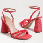jp Sam Edelman 女性 KIA ビーズブロックヒールサンダル バロスピンク 4NFV0P487 履物 - Image 7