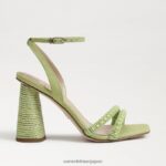 jp Sam Edelman 女性 KIA ビーズブロックヒールサンダル 夏の真珠 4NFV0P490 履物 - Image 2