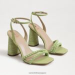 jp Sam Edelman 女性 KIA ビーズブロックヒールサンダル 夏の真珠 4NFV0P490 履物