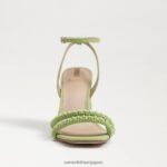 jp Sam Edelman 女性 KIA ビーズブロックヒールサンダル 夏の真珠 4NFV0P490 履物 - Image 3
