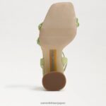 jp Sam Edelman 女性 KIA ビーズブロックヒールサンダル 夏の真珠 4NFV0P490 履物 - Image 6