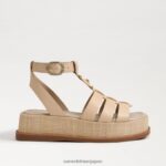 jp Sam Edelman 女性 naima プラットフォーム グラディエーター サンダル 濃厚なコニャック 4NFV0P601 履物 - Image 3