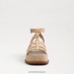 jp Sam Edelman 女性 naima プラットフォーム グラディエーター サンダル 漂白小麦 4NFV0P944 履物 - Image 3
