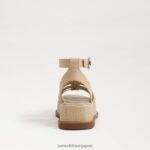 jp Sam Edelman 女性 naima プラットフォーム グラディエーター サンダル 漂白小麦 4NFV0P944 履物 - Image 5