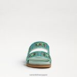 jp Sam Edelman 女性 otto 装飾スライドサンダル ミント 4NFV0P834 履物 - Image 3