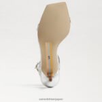 jp Sam Edelman 女性 rayelle キトゥンヒール ソフトシルバー 4NFV0P677 履物 - Image 6