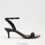 jp Sam Edelman 女性 rayelle キトゥンヒール ブラックパテント 4NFV0P682 履物 - Image 2