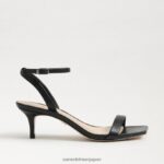 jp Sam Edelman 女性 rayelle キトゥンヒール 黒い革 4NFV0P679 履物 - Image 2