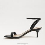 jp Sam Edelman 女性 rayelle キトゥンヒール 黒い革 4NFV0P679 履物 - Image 4