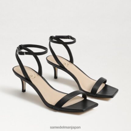 jp Sam Edelman 女性 rayelle キトゥンヒール 黒い革 4NFV0P679 履物