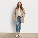 jp Sam Edelman 女性 SB スウィング トレンチコート 白樺 4NFV0P1118 衣服