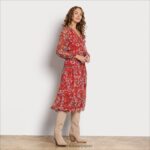 jp Sam Edelman 女性 Vネック マキシドレス レッドマルチ 4NFV0P1154 衣服 - Image 2