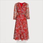 jp Sam Edelman 女性 Vネック マキシドレス レッドマルチ 4NFV0P1154 衣服 - Image 5