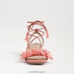 jp Sam Edelman 女性 Walda ビーズブロックヒールサンダル スタッコピンク 4NFV0P65 履物 - Image 3