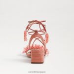 jp Sam Edelman 女性 Walda ビーズブロックヒールサンダル スタッコピンク 4NFV0P65 履物 - Image 5