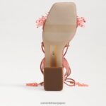 jp Sam Edelman 女性 Walda ビーズブロックヒールサンダル スタッコピンク 4NFV0P65 履物 - Image 6