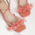 jp Sam Edelman 女性 Walda ビーズブロックヒールサンダル スタッコピンク 4NFV0P65 履物 - Image 7