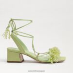 jp Sam Edelman 女性 Walda ビーズブロックヒールサンダル 夏梨 4NFV0P63 履物 - Image 2