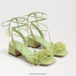 jp Sam Edelman 女性 Walda ビーズブロックヒールサンダル 夏梨 4NFV0P63 履物
