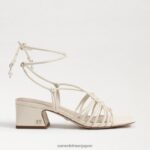 jp Sam Edelman 女性 Westley レースアップ ブロックヒール サンダル モダンなアイボリー 4NFV0P397 履物 - Image 2