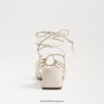 jp Sam Edelman 女性 Westley レースアップ ブロックヒール サンダル モダンなアイボリー 4NFV0P397 履物 - Image 5
