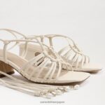 jp Sam Edelman 女性 Westley レースアップ ブロックヒール サンダル モダンなアイボリー 4NFV0P397 履物 - Image 7