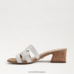 jp Sam Edelman 女性 winslow ミュールヒール 明るい白色 4NFV0P354 履物 - Image 4