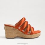 jp Sam Edelman 女性 YUKI プラットフォームウェッジヒール カリオレンジ 4NFV0P684 履物 - Image 2