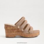 jp Sam Edelman 女性 YUKI プラットフォームウェッジヒール ゴールデンキャラメル 4NFV0P688 履物 - Image 2