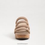 jp Sam Edelman 女性 YUKI プラットフォームウェッジヒール ゴールデンキャラメル 4NFV0P688 履物 - Image 3
