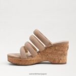 jp Sam Edelman 女性 YUKI プラットフォームウェッジヒール ゴールデンキャラメル 4NFV0P688 履物 - Image 4