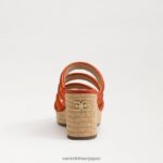 jp Sam Edelman 女性 YUKI プラットフォームウェッジヒール カリオレンジ 4NFV0P684 履物 - Image 5