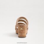jp Sam Edelman 女性 YUKI プラットフォームウェッジヒール ゴールデンキャラメル 4NFV0P688 履物 - Image 5