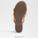 jp Sam Edelman 女性 YUKI プラットフォームウェッジヒール ゴールデンキャラメル 4NFV0P688 履物 - Image 6