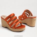 jp Sam Edelman 女性 YUKI プラットフォームウェッジヒール カリオレンジ 4NFV0P684 履物 - Image 7
