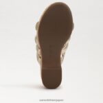 jp Sam Edelman 女性 YUKI プラットフォームウェッジヒール 金箔 4NFV0P686 履物 - Image 6