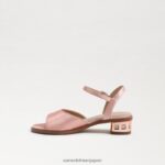 jp Sam Edelman 子供たち アイビーブロックヒールサンダル ピンクの塩 4NFV0P1037 履物 - Image 4