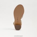 jp Sam Edelman 子供たち アイビーブロックヒールサンダル アンバーゴールド 4NFV0P1036 履物 - Image 6