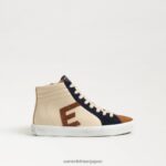 jp Sam Edelman 子供たち エイボン ハイトップ スニーカー エッグシェルマルチ 4NFV0P1041 履物 - Image 2